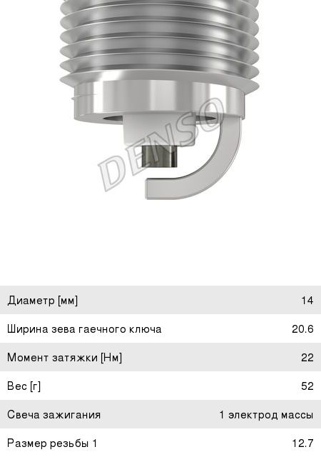 Свеча зажигания W20FP-U ГАЗ-24 DENSO