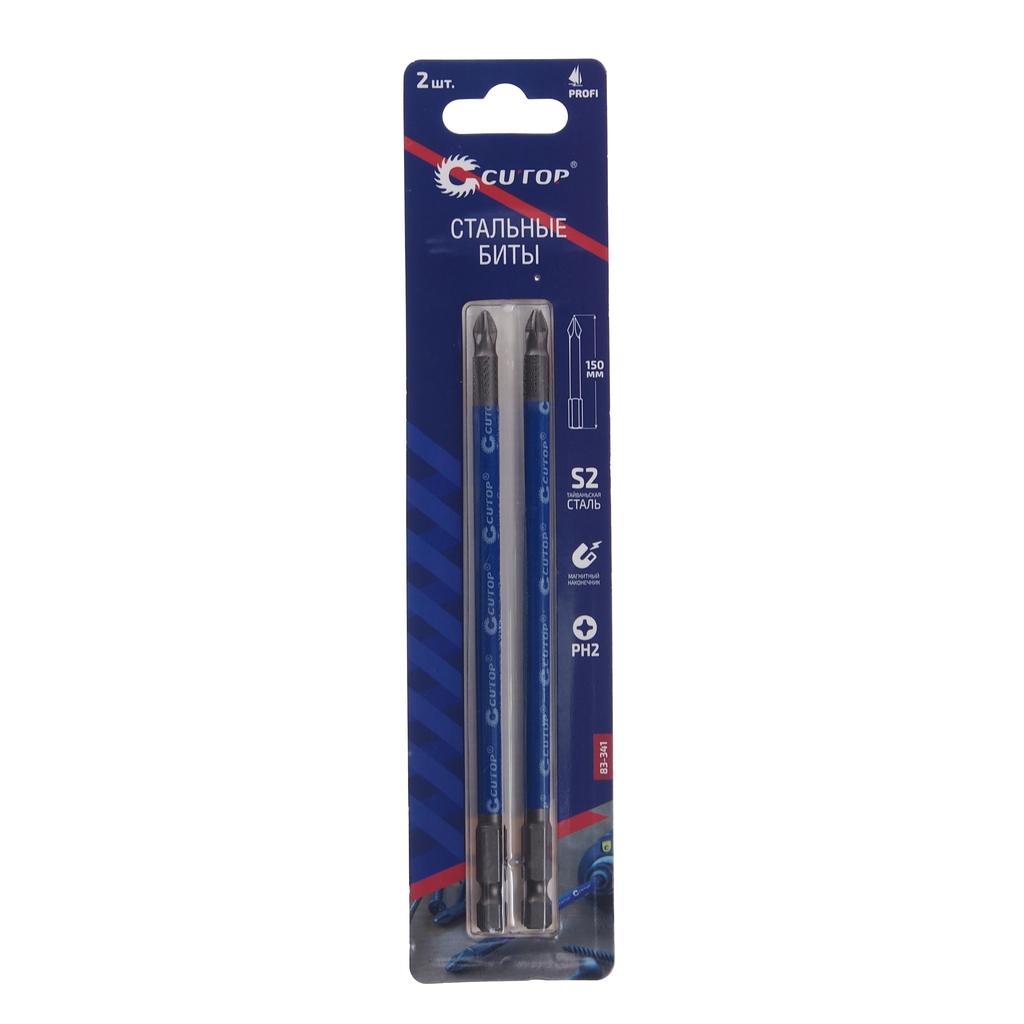 Набор бит 1/4" PH2 150мм 2шт. CUTOP