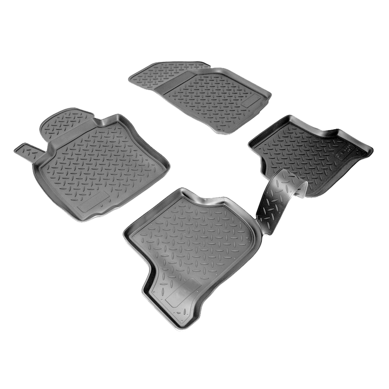 Коврик салона SEAT Leon (1P1) (05-12) полиуретан черный (4 предм.) NORPLAST