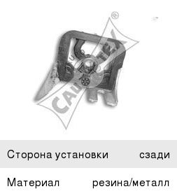Кронштейн RENAULT Clio (99-05) крепления глушителя CAUTEX