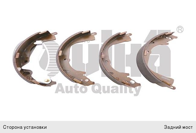 Колодки тормозные VW Amarok (10-) задние барабанные (4шт.) VIKA