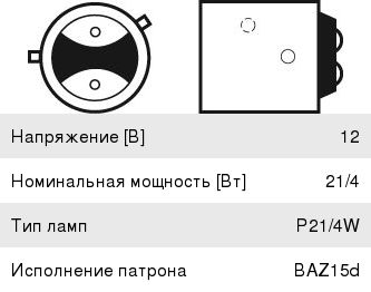 Лампа 12V P21/4W BAZ15d (2шт.) Essential VALEO