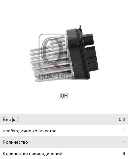 Блок управления OPEL Astra G (98-10) отопителем QUATTRO FRENI