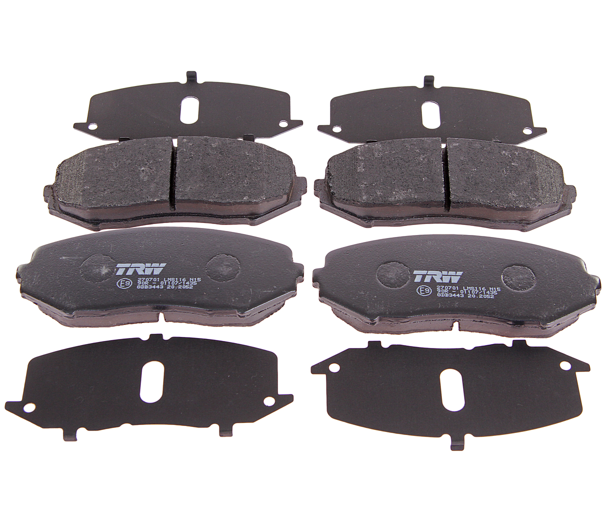 Колодки тормозные SUZUKI Grand Vitara (05-) передние (4шт.) TRW
