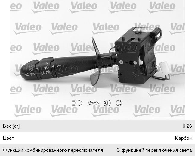 Переключатель подрулевой RENAULT Megane (96-03) указателей поворота VALEO