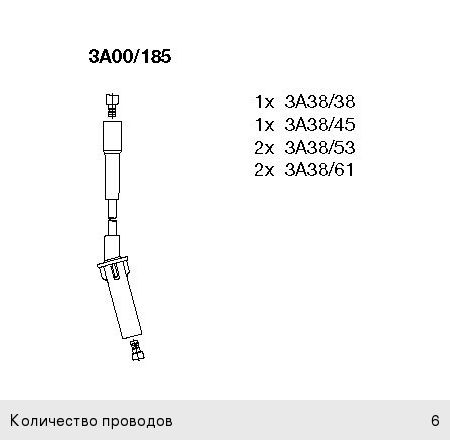 Провод высоковольтный JEEP Wrangler (07-) комплект BREMI