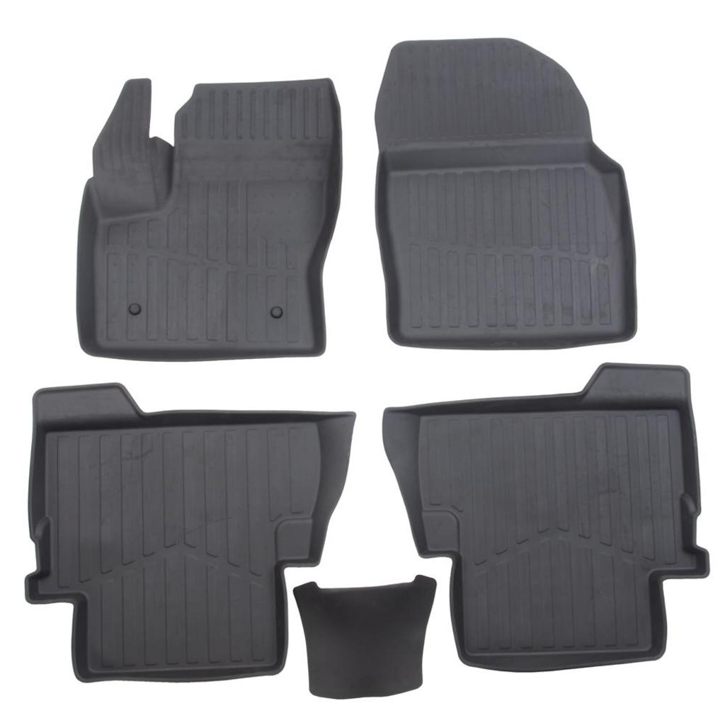 Коврик салона FORD Kuga 2 (12-) 3D резина черный (5 предм.) Premium SRTK