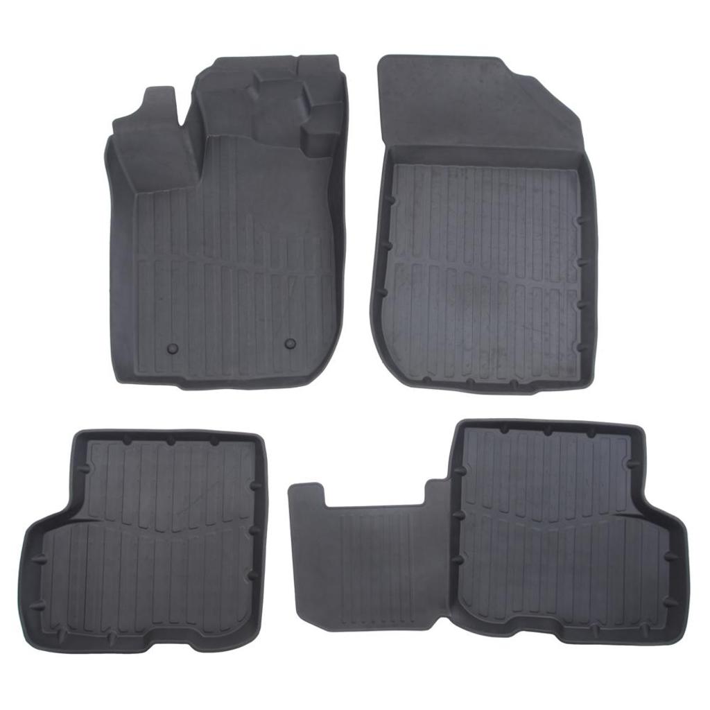 Коврик салона RENAULT Logan 2 (14-) 3D резина черный (4 предм.) Premium SRTK