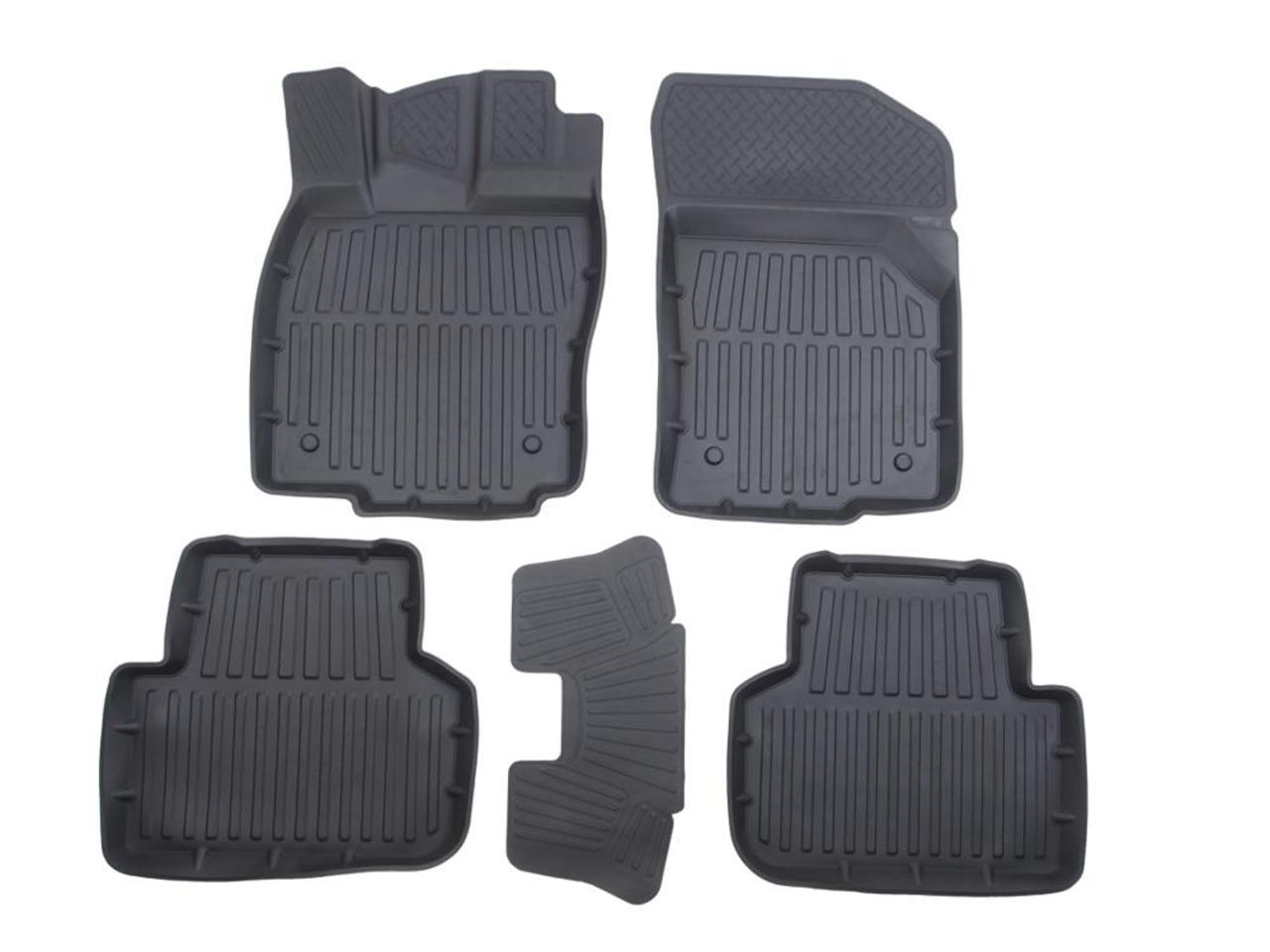 Коврик салона SKODA Octavia A7 (13-) 3D резина черный (5 предм.) Premium SRTK