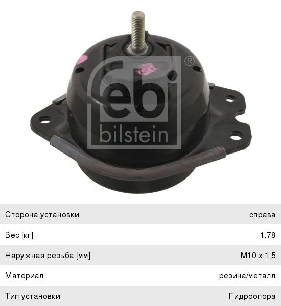 Опора двигателя RENAULT Espace (02-) правая FEBI