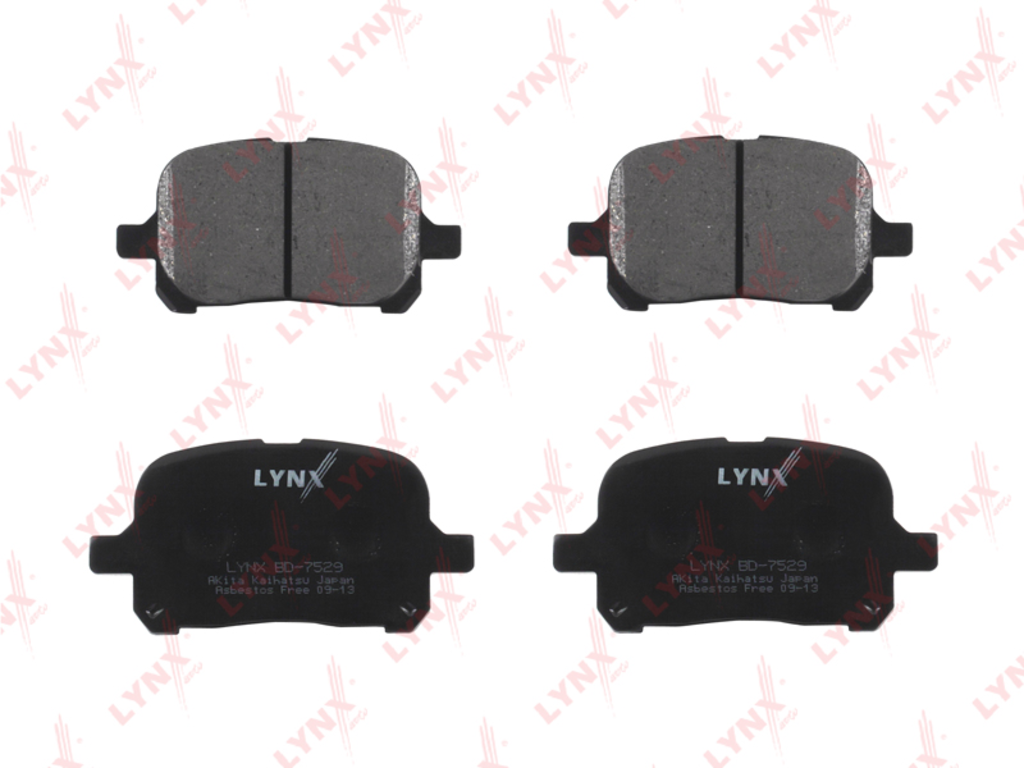 Колодки тормозные передние дисковые LYNX