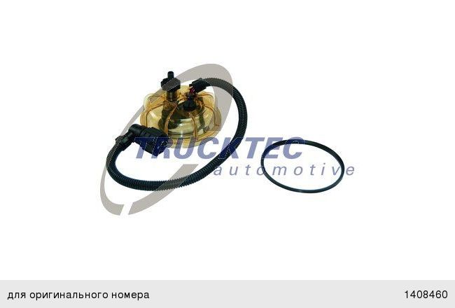 Стакан SCANIA 4 series VOLVO водосборный сепаратора с обогревом (круглый разъем) TRUCKTEC